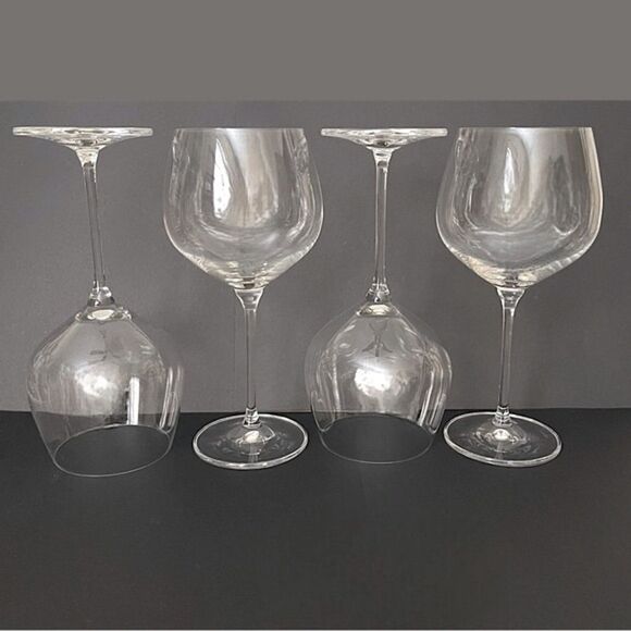 Krosno Harmony Clear Crystalline Wine Gin Tonic Balloon Drinking Glass Set of 4 - Picture 3 of 16